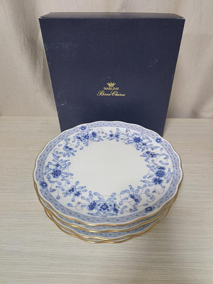 日本回流 鳴海narumi米蘭骨瓷大盤 甜品盤 果盤 經典米 529