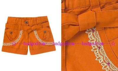 16@☆蠍蠍傳說☆Gymboree Crochet Belt Cargo Short 短褲(10t)（特殊尺寸）