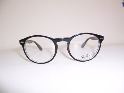 光寶眼鏡城(台南)Ray-Ban 復古領導品牌,圓型光學眼鏡*時尚潮款*RB5283F/2034黑色,旭日公司貨