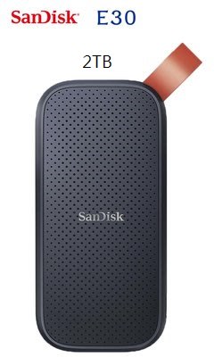 喬格電腦 新版(G26)~SanDisk E30 Portable SSD Type C  2TB 行動固態硬碟