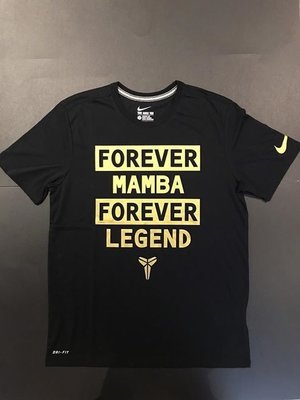 Nike Kobe FOREVER TEE 905643-010 黑金短袖T恤排汗衫 MAMBA LEGEND 黑曼巴道