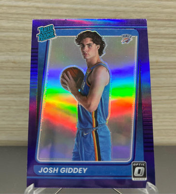 Josh Giddey RC Donruss Optic 紫亮 NBA 球員卡 新人卡 閃卡 亮卡 及第 雷霆核心📈📈📈