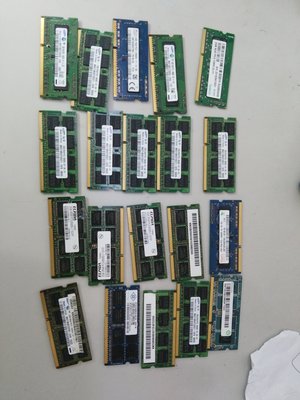 (樂華夜市)二手筆電用DDR3 2G 金士頓 /南亞 /三星 (拆機良品) @=50