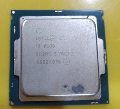 Intel i3-6100 六代 CPU 1151腳位 二手良品
