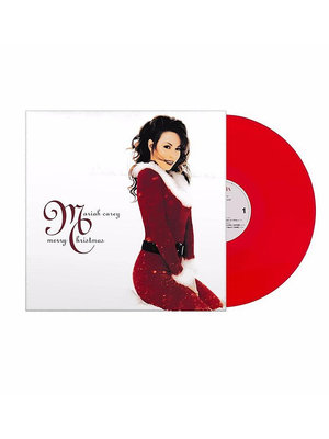 現貨 黑膠 Mariah Carey 瑪麗亞凱莉 Merry Christmas 圣誕紅膠LP-樂樂
