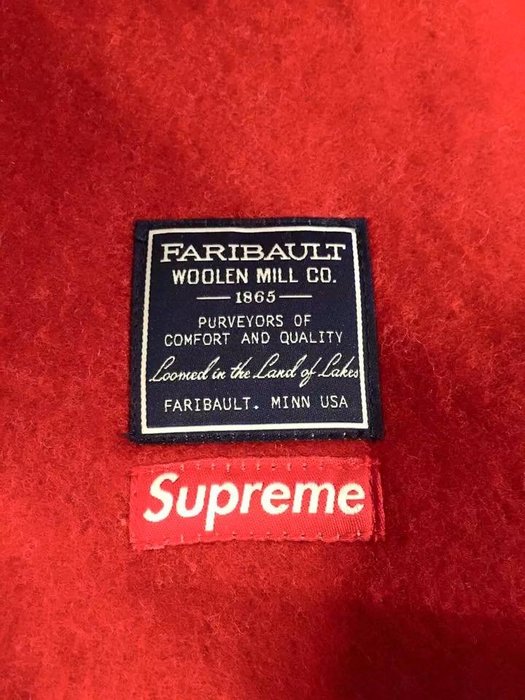 紐約范特西】14FW Supreme Faribault Box Logo Blanket 羊毛毯| Yahoo奇摩拍賣