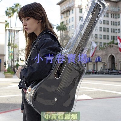 促銷打折  吉他包拿火LAVA ME2專用透明吉他包民謠背包36寸定制琴包個性男女琴袋--奶茶芒果