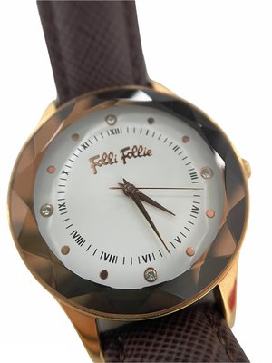 Folli Follie 手錶【現貨】全新正品 女用手錶 對錶 石英錶 女錶 皮錶帶 圓盤 送禮 禮品 交換禮物