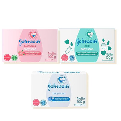 Johnson s 嬌生 嬰兒潤膚香皂 100g 款式可選 肥皂 嬰兒沐浴皂【V562108】YES 美妝