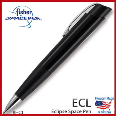 Fisher Space Pen Eclipse亮黑塑膠漆按壓式太空筆#ECL【AH02178】99愛買