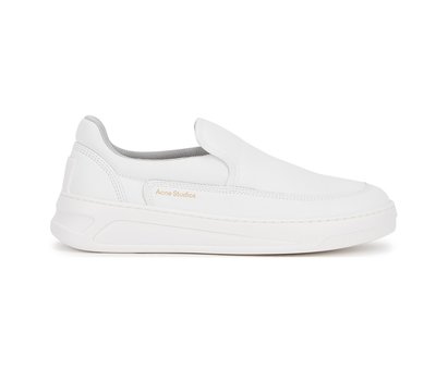[全新真品代購-S/S21 SALE!] ACNE STUDIOS 白色皮革 懶人鞋 / 休閒鞋