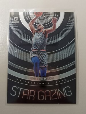 【NBA】Star Gazing金屬特卡，76人西門Ben Simmons，2019 optic系列