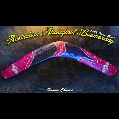 Australian Aboriginal Boomerang 澳洲 原住民 純手工 迴力鏢 100%澳洲製 擺飾 禮品 紀念品