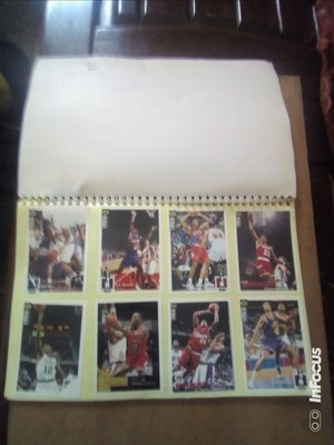 早期NBA籃球明星的卡片6頁一本，非常希少