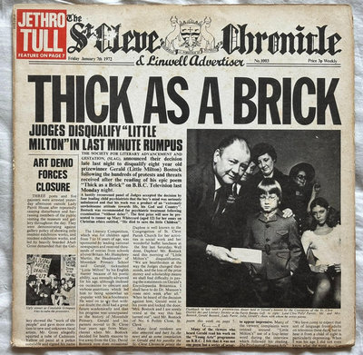 【二手】 首版黑膠Jethro Tull-Thick As A Bri1142 唱片 黑膠 CD【吳山居】