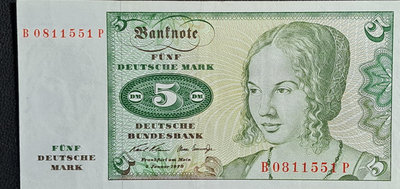 1970年德國5mark紙鈔
