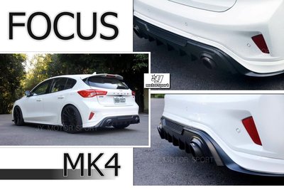 小傑車燈精品--全新 福特 FORD FOCUS 2019 MK4 R-LINE 五門 直瀑式 後下巴 含雙色烤漆