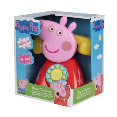 玳玳的玩具店 粉紅豬小妹-佩佩造型電話筒/有聲話筒/PEPPA PIG/正版授權