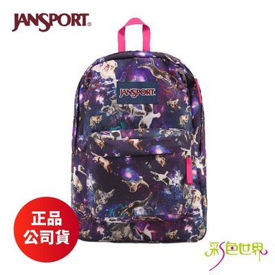 【Jansport™】 原廠公司貨 後背包 喵星人 JS-43501-09V 彩色世界