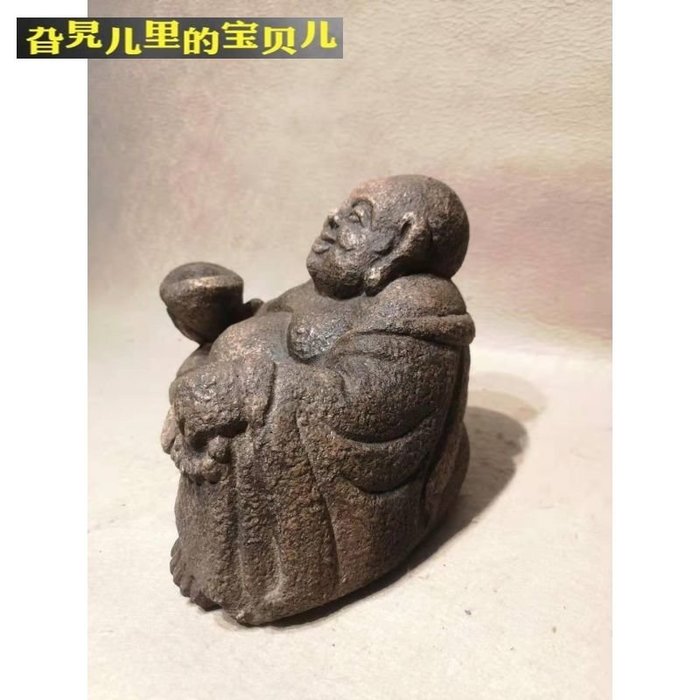 石彫阿弥陀仏像 彫刻 置物 古玩 古美術品 骨董品 m-73 - 彫刻/オブジェクト