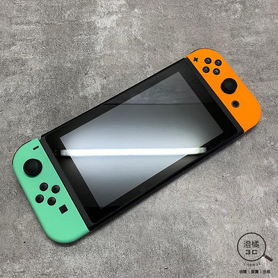 『澄橘』NS 任天堂 Nintendo Switch 電力加強版 動森版《二手 無盒裝 中古》A69392