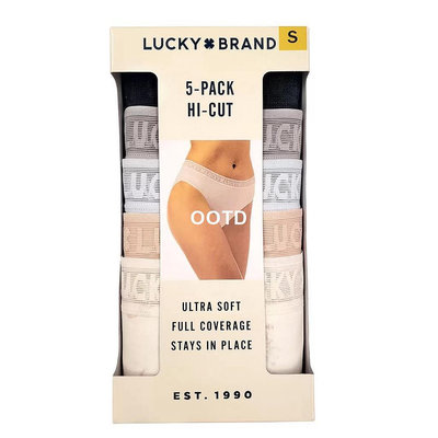 【有顆蕃茄】Lucky Brand 女內褲五入組(盒損品）-OOTD