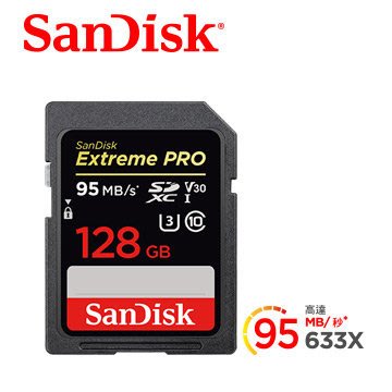 【捷修電腦。士林】SanDisk Extreme Pro SDXC UHS-I(V30) 128GB記憶卡 $ 2680