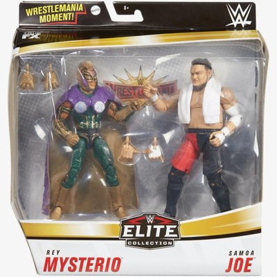 [美國瘋潮]正版WWE Rey Mysterio Samoa Joe Elite 2 PACK摔角狂熱雙人精華版人偶公仔
