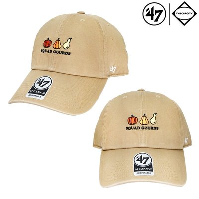 【PD帽饰】47 SQUAD GOURDS '47 CLEAN UP 葫蘆 淺卡其色 棒球帽 軟布老帽 正品【TCC】