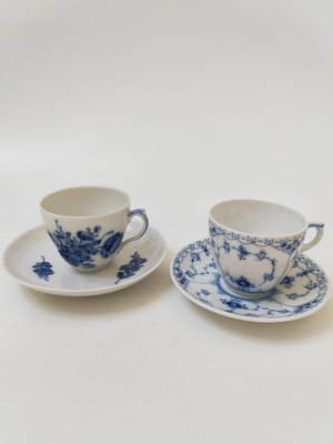 丹麥 ROYAL COPENHAGEN 皇家哥本哈根 咖啡杯 紅茶杯 藍洋蔥青花咖啡杯 各一客