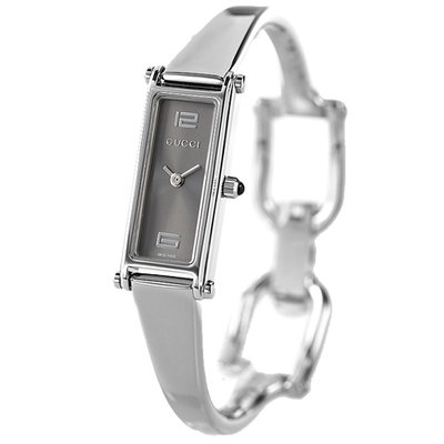 GUCCI YA015532 古馳 手錶 30×12.3mm 灰銀色面盤 不鏽鋼錶帶  女錶