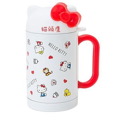 『 貓頭鷹 日本雜貨舖 』Hello Kitty 凱蒂貓大頭造型 保溫杯 不鏽鋼杯 隨行杯 310ml
