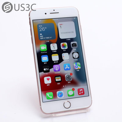 【US3C-台南店】【一元起標】台灣公司貨 Apple iPhone 7 Plus 128G 5.5吋 玫瑰金 RetinaHD IP67防水防塵 二手手機