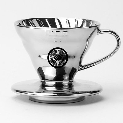 南美龐老爹咖啡 HARIO 日本玻璃王 GLITCH聯名款 V60 01磁石咖啡濾杯陶瓷濾杯 星鑽銀 VDC-01-GS