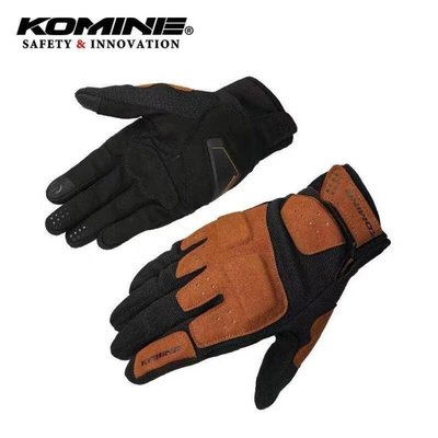現貨熱銷-手套 機車手套 冬季手套 Komine GK-227 摩托車手套全指觸摸屏透氣戶外騎行手套爆款