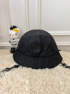 #帽子Chanel香奈兒方標帽子9.5新漁夫帽正品Chanel vintage帽子