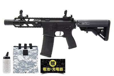 【WKT】RAVEN-ORE-CAOS-CQB 6MM 黑 電動槍 送電池 充電器 BB彈 回收袋-RNE010