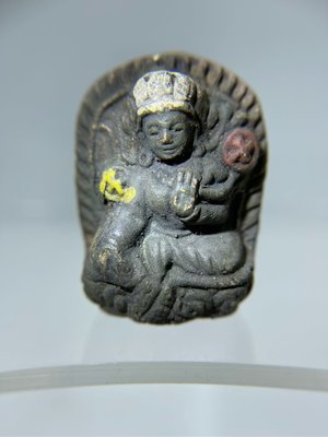擦擦起源自印度此為西藏地藏傳佛教多羅菩薩 綠度母寶源度母老擦擦彩版 觀世音菩薩的眼淚化成度母