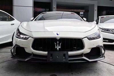 【天翊國際】Maserati Ghibli Q4 SQ4 R款 抽真空 碳纖維 前下巴
