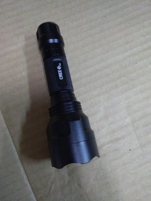『全新品免運』NO.198 C8 CREE Q5燈泡 5段模式 強光充電手電筒 超白光LED手電筒 防水設計