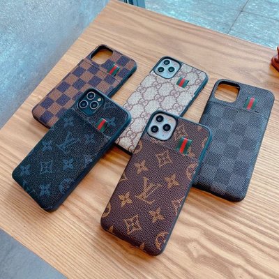 L--V歐美大牌iPhonex手機殼卡包Apple蘋果11經典老花7plus潮牌xsmax格子12-阿拉朵朵