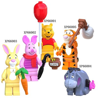 阿米格Amigo│XP66001-66005 小熊 兔子 動物 卡通 大電影 積木 第三方人偶 非樂高但相容 袋裝