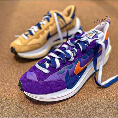 【正品】Sacai X Nike Vaporwaffle 藍紫 卡其 Dd1875-200 Dd1875-500