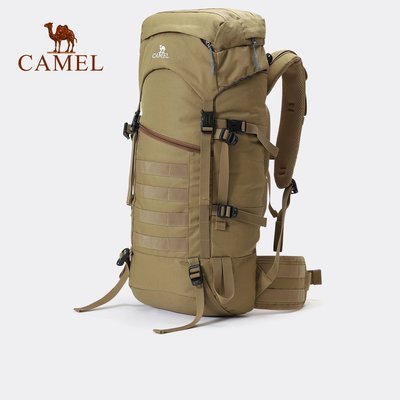 現貨 旅行背包駱駝50L大容量登山包戶外徒步雙肩包男女輕便背包爬山旅游旅行包