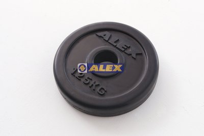 [凱溢運動用品] 台灣製造 ALEX A19包膠槓片(對)-2.5kg (1.25kg*2)舉重/健身/重訓