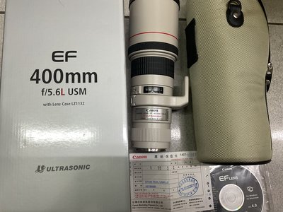 [保固一年] [高雄明豐] 公司貨 95新 Canon EF 400mm F5.6 L  U S M 便宜賣 [I08]