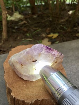 情話水晶~珍藏巴西天然紫骨幹水晶（6）