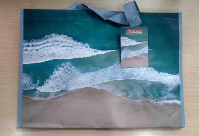 全新 好市多 Costco 大容量 海洋購物袋 環保購物袋 環保袋 手提袋 便當袋 防水袋 收納袋 (可承重11公斤)
