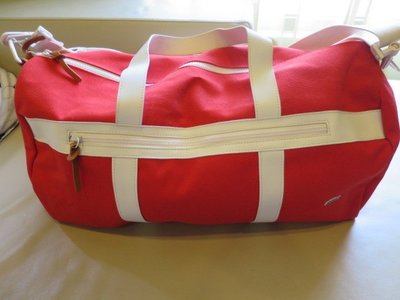 [品味人生2]保證正品 LACOSTE 紅色 運動包 旅行包