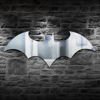 蝙蝠俠標誌壁燈 遙控鏡子燈 七彩KTV過道走廊背景牆燈壁燈 客廳創意禮品個性家飾品牆面時尚